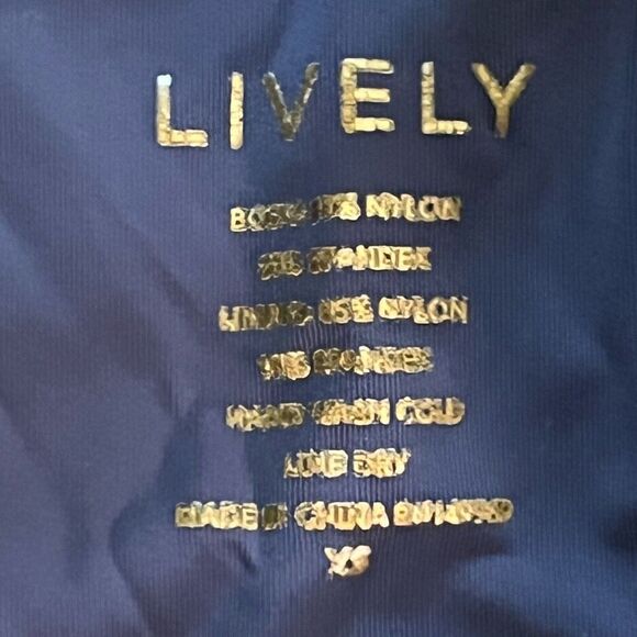 Lively Women’s Size‎ XS The One Piece Colorblock Swimsuit Blue Bathing Suit - Picture 2 of 5